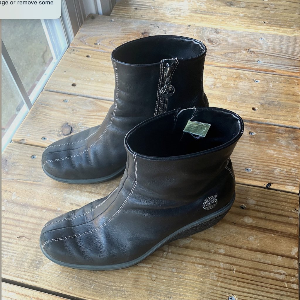 Timberland Leather Waterproof Boots - Women's Size 9.5 - Black